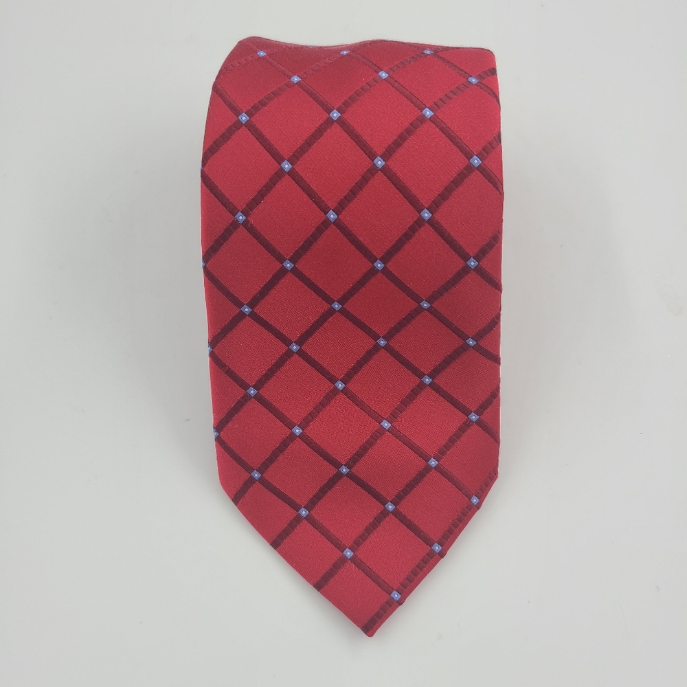Donald j. TRUMP RED TIE. Signature Collection.  Silk